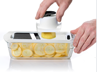 Fullstar Hachoir et mandoline Spiralizer Pro Slicer Ustensiles de cuisine Récipient en verre multifonction