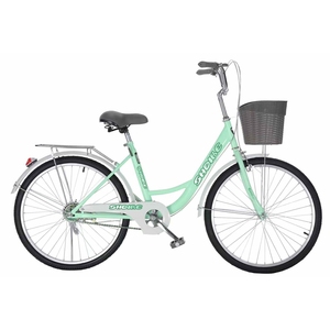 Nouvelle haute qualité 24/26 <span class=keywords><strong>pouces</strong></span> rétro femmes vitesse unique en acier au carbone dame vélo urbain avec panier vélo de ville - Product Image 4