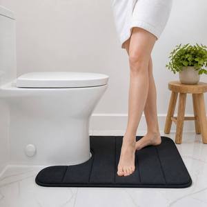 Tappetino da <span class=keywords><strong>Bagno</strong></span> Antiscivolo Yimobra 61 X 51 cm Super Assorbente Spesso Lavabile in Lavatrice Asciugatura Rapida <span class=keywords><strong>Tappeto</strong></span> da <span class=keywords><strong>Bagno</strong></span> <span class=keywords><strong>Nero</strong></span> Prodotto in Cina - Product Image 1