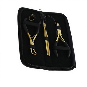 Kit Profesional de Herramientas para Extensiones de Cabello con Removedor de Microperlas y Alicates de Crimpado, Agujas de Bucle de Acero Inoxidable y Anillo Separador - Product Image 1