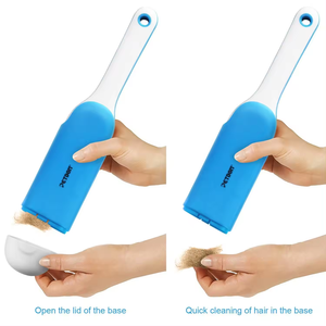 Brosse autonettoyante Petdom pour animaux de compagnie, éliminateur de poils de chien, double face, multifonctionnelle - Product Image 3