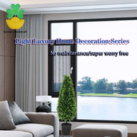 Arbre en herbe artificielle conique, plante en pot en plastique, écologique, durable, résistant aux UV, décoration de jardin intérieur/extérieur pour