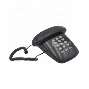 Telefono Fisso Retrò <span class=keywords><strong>con</strong></span> Cavo e Tasti Numerici, Funzione di Richiamata e Ultimo <span class=keywords><strong>Numero</strong></span> per Decorazione Domestica - Product Image 1