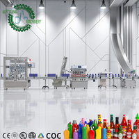 Machine de remplissage linéaire numérique à 2, 4, 6, 8, 10 têtes, format compact, hygiénique en acier inoxydable pour flacons PET ronds et carrés de 0 à 5000 ml (savon)