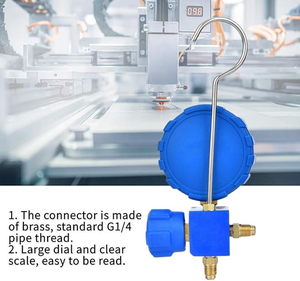 कई गेज सेट, हवा की स्थिति कई गुना कम दबाव ए/सी प्रशीतन उपकरण, दृष्टि ग्लास के साथ - Product Image 6