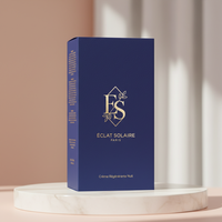 Boîte d'emballage de maquillage en carton blanc avec logo personnalisé en feuille d'or rose, pliable, pour la vente au détail de cosmétiques