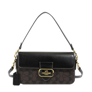 Sac messager vintage pour femme avec rivets géométriques et bandoulière réglable. Matériau PU de haute qualité, portable et durable - Product Image 1