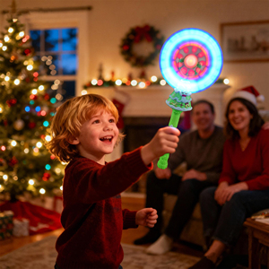 Decoración Navideña para Fiestas <span class=keywords><strong>de</strong></span> Año Nuevo, Varita <span class=keywords><strong>de</strong></span> Molino <span class=keywords><strong>de</strong></span> <span class=keywords><strong>Viento</strong></span> Giratoria <span class=keywords><strong>de</strong></span> 360 Grados con Patrón <span class=keywords><strong>de</strong></span> Muñeco <span class=keywords><strong>de</strong></span> Nieve y Papá Noel, Luces LED Intermitentes - Product Image 2