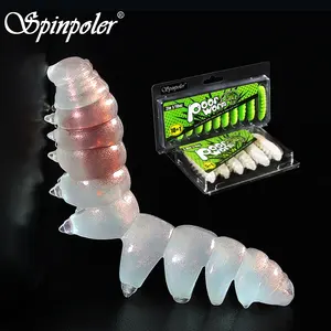 Spinpoler kötü solucan TPR yüzen yumuşak plastik yem biyonik tırtıl Segemented Swimbait balıkçılık Lure alabalık bas Ned tuhaf