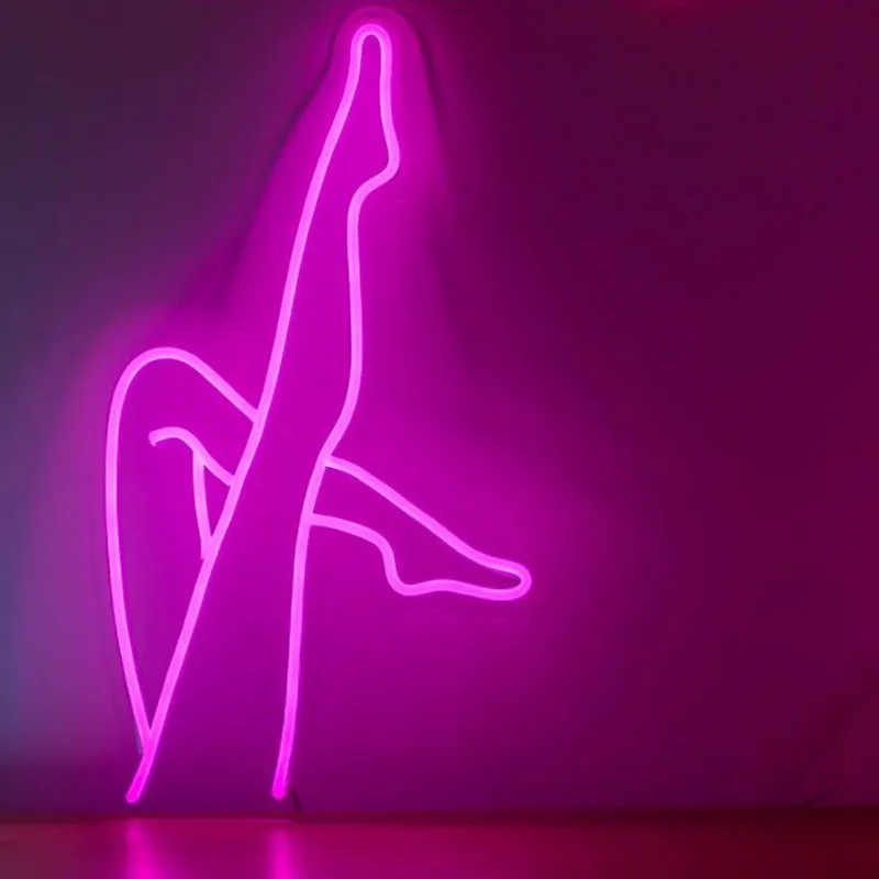 セクシーな女性バックネオンサインランプ照明カスタムネオンライトバーKTVアダルトショップネオンライトの装飾