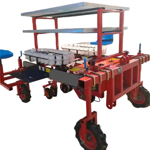 Transplanteur automatique de semis à 2 rangs avec système de pose de ruban goutte-à-goutte et de paillage plastique - Product Image 5