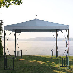 Pergola Pavillon Ornements Jardin Gazebo Parasol Acier/Métal Cadre Traité sous pression Nature <span class=keywords><strong>Bois</strong></span> Garages Auvents Carports - Product Image 2