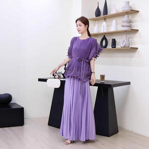 Issey Miyake collezione 2025 elegante graziosa gonna da pendolare di alta qualità snellente snellente Casual estivo lavabile" - Product Image 4