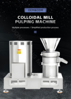 Molino Coloidal Industrial para Frutas y Verduras, Máquina Pulpeadora, Trituradora y Moledora de Lodos Vegetales, Molino Coloidal Vertical