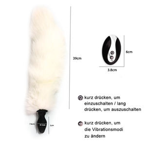 Sexbay Amerikaanse hete bont anale plug vossenstaart mannelijk vrouwelijk sexy rollenspel butt plug glow-in-the-dark <span class=keywords><strong>dildo</strong></span> dier - Product Image 4