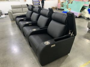 Cinéma 4 bits D cinéma régulier canapé inclinable électrique maison cinéma sièges couvre canapés en cuir cinéma - Product Image 3