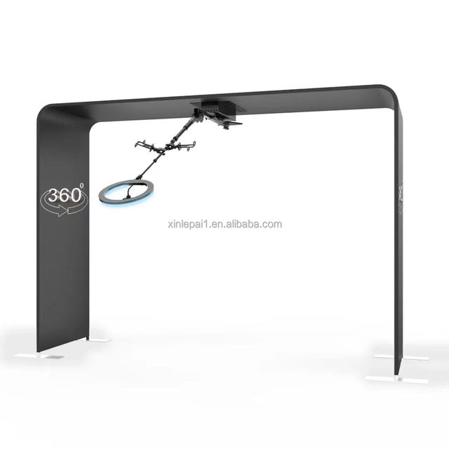 Portable 360° Sky Photo Booth & 360° Video Booth, Compatible with Smartphone, IPad, Camera, Ideal for Wedding & Party Events