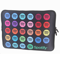 Housse d'ordinateur portable en néoprène personnalisée avec doublure en velours doux, fermeture éclair, étui de protection pour ordinateur portable de 13, 14, 15,6 pouces