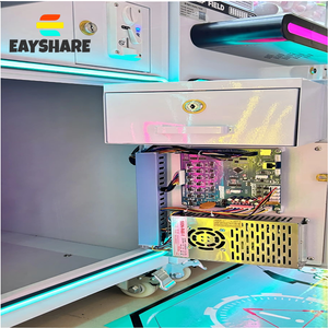 EAYSHARE Machine à griffes d'arcade à monnayeur, distributeur de prix pour parc d'attractions, plusieurs joueurs, en anglais - Product Image 3
