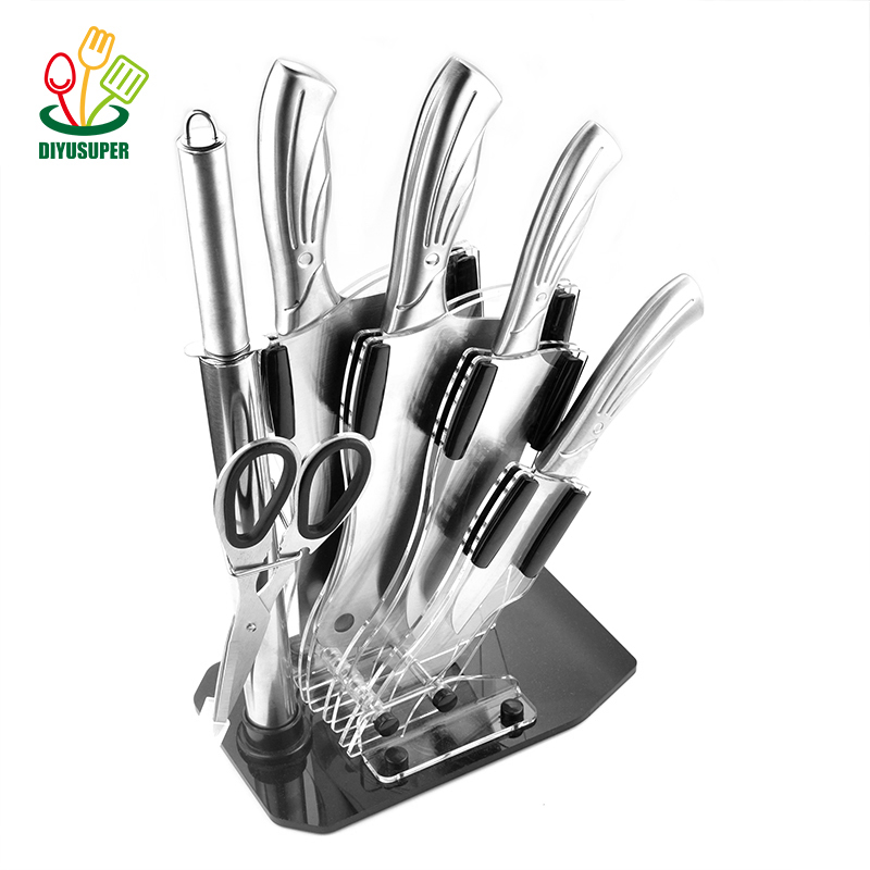 Tchibo 3Cr13 Küchenmesser Set – 6-teilig, Edelstahl, spülmaschinenfest