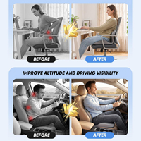 Coussin de siège de voiture, coussin de chaise de bureau avec support lombaire, coussin ergonomique pour la conduite automobile, les camions et les chaises de bureau