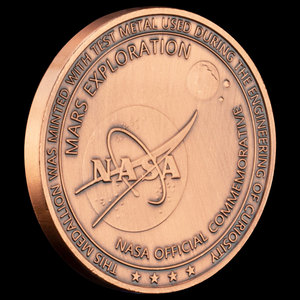 Medalla Conmemorativa del Aterrizaje de Curiosity en Marte, Insignia con Temática del Vehículo Espacial Estadounidense, Regalo Coleccionable para Amantes de la Ciencia o de la Exhibición - Product Image 3