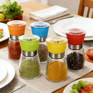 Moulin à sel et à poivre au <span class=keywords><strong>prix</strong></span> d'usine, accessoires de cuisine ménagers, shaker à poivre portable, récipient à épices, porte-bouteille - Product Image 4