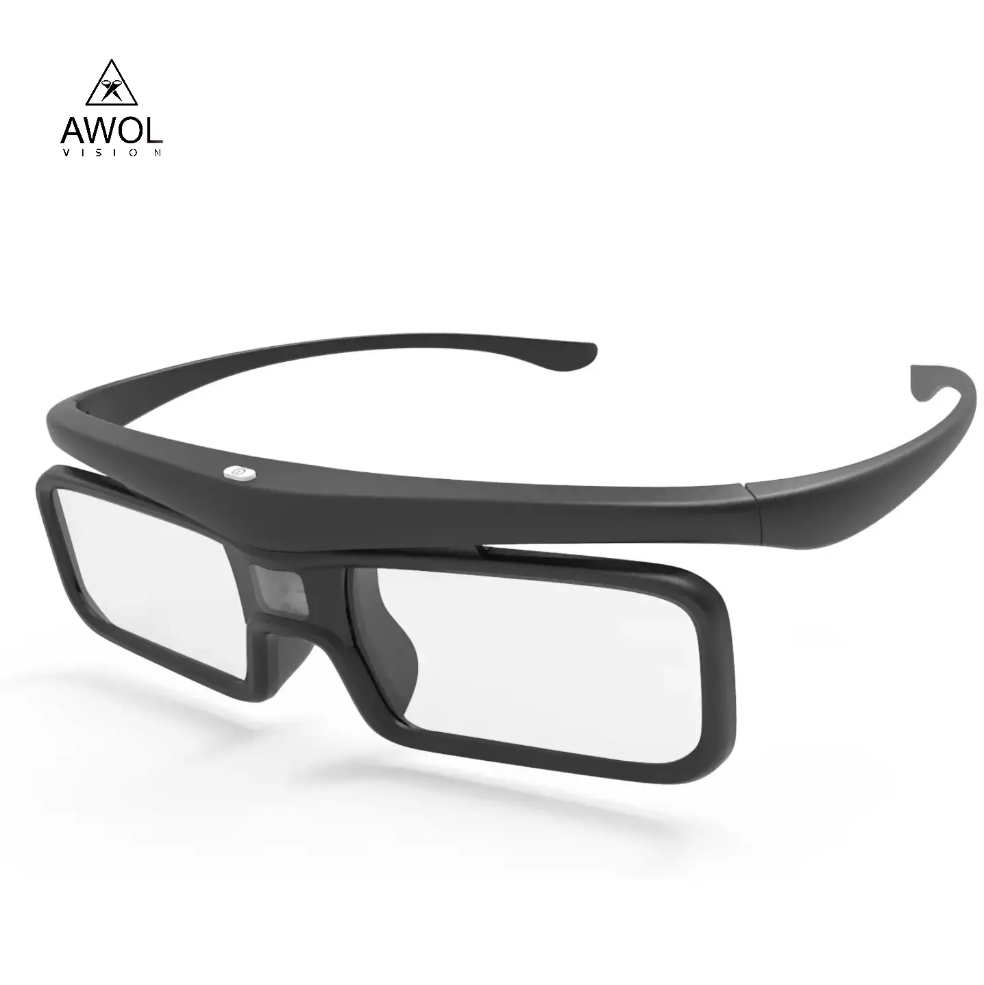 1pc AWOL Vision DLP Link Óculos 3D Virtual Gaming Óculos Recarregável Active Shutter Eyewear Compatível com projetores 3D