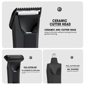 Lanumi 945 Nuovo Rasoio Elettrico 3-in-1 Impermeabile IPX6 con Illuminazione LED e Custodia da Viaggio per <span class=keywords><strong>Uomo</strong></span> - Product Image 4