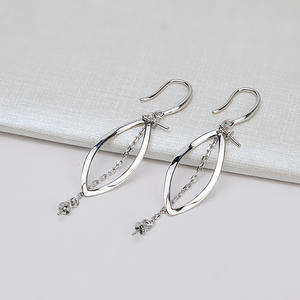 Boucles d'oreilles en argent S925 à double perle, perles DIY pour femmes, boucles d'oreilles à perles de 7 mm, boule détachable, style Song Hye Kyo, accessoires de bijoux - Product Image 1