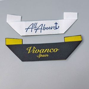 Étiquettes de vêtements personnalisées en usine, étiquettes de taille de haute qualité, étiquettes tissées pour vêtements, étiquettes pour chemises - Product Image 3