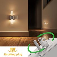 Veilleuse LED moderne LOHAS 180 °   Lampes murales rotatives à brancher pour enfants et adultes, lampes de nuit pour chambre à coucher, salon