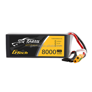 Voor Tattu G-Tech <span class=keywords><strong>6S</strong></span> 8000Mah 22.2V 25c Lipo Drone Accu Xt60 Plug Uav Componenten 6 Cellen <span class=keywords><strong>6S</strong></span> 1P JST-XHR 65Mm Draad Fpv Onderdelen - Product Image 5