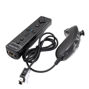 Último movimiento de fábrica 2 en 1 Nunchuck Controller Joystick para <span class=keywords><strong>Wii</strong></span> Remote Gamepad - Product Image 2