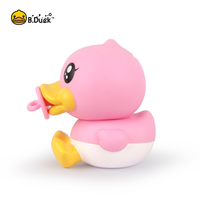 Tirelire en silicone PVC écologique B.Duck pour enfants, boîte à monnaie avec motif de boîte adorable et numéro pour économiser de l'argent