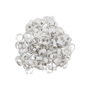 100 Stuks 8 Mm Binnendiameter 5Mm H Plastic Duif Voetring Pluimvee Poot Banden Vogel Voet Ring Genummerd (001-100) - Product Image 6