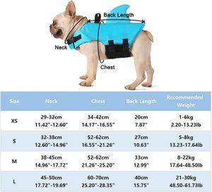 Qiqu personalizado cachorro chalecos <span class=keywords><strong>salvavidas</strong></span> para perros chaleco <span class=keywords><strong>salvavidas</strong></span> para perros mascotas <span class=keywords><strong>salvavidas</strong></span> Chaleco de seguridad para cachorro con aleta de tiburón ajustable - Product Image 3