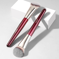 Pinceau correcteur angulaire à densité contrôlée, pinceau de fond de teint premium, pinceau visage multifonctionnel pour liquides, crèmes et estompage
