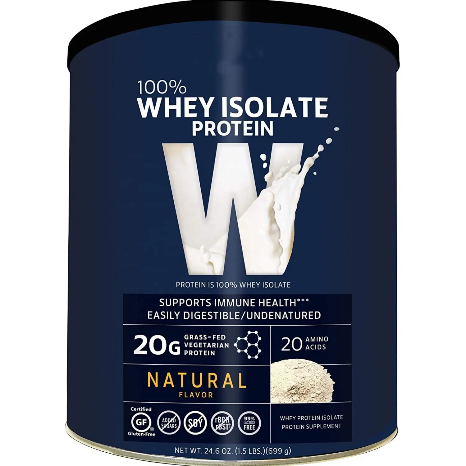 Wholesale 100% Whey Isolate Protein Natural Flavor Pre & Post Workout Meal Replacement Keto Friendly 20g of Protein 1 kg