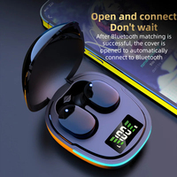 TWS G9S F9 E6S A7s Sports sans fil pour casque Bluetooth avec réduction du bruit et affichage LED pour les jeux