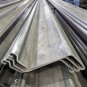 Muri di Contenimento Temporanei per Fondamenta Permanenti, Robusta Cassaforma Impermeabile, Palancole in Acciaio a Forma di U - Product Image 1