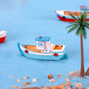 Micro Landschap <span class=keywords><strong>Aquarium</strong></span> Decoraties Bonsai Vis voor <span class=keywords><strong>Aquarium</strong></span> Mariene Scheepjes Roeiboot Miniatuur Hars Jacht Figuurtjes Engel Stijl - Product Image 5