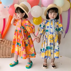 2024 Summer Wholesale Flower Beautiful Dresses For Kids