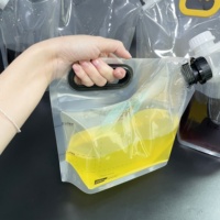 Emballage de boisson liquide en plastique recyclé 1L 2L Doypack Demi-gallon Sac de boisson en plastique Emballage de boisson en sachet avec bec verseur