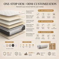 Materasso in Lattice ad Alta Resilienza, Comfort Personalizzato, OEM, Etichetta Privata per Arredamento Camere d'Albergo