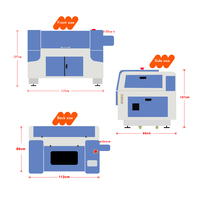 Machine de gravure laser automatique 80W, directement de l'usine, modèle 6040, pour la gravure de motifs sur pierre, marbre, acrylique, PVC, bois, prend en charge les graphiques BMP et AI