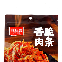 Sachet Doypack à Fermeture Zip Haute Barrière Imprimé Personnalisé pour Emballage de Vente au Détail de Bâtonnets de Viande de Poulet Séchée (Jerky)