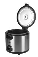 Cuisinière à riz électrique commerciale 10L-25L, boîtier en acier inoxydable, revêtement antiadhésif, cuve intérieure, usage domestique, classe énergétique
