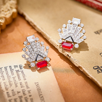 Parure de bijoux de luxe classique et imposante pour mariage, 4 pièces (collier, boucles d'oreilles, bracelet) en laiton, zircone et émail, style Dubaï pour femme