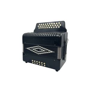 Acordeón Diatónico Profesional OEM SEASOUND, Instrumento de 31 Botones y 12 Bajos para Estudiantes, Modelo JB3112A en Celuloide Negro con Botones Blancos - Product Image 5